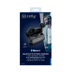 Celly Slim1 Casque Sans fil Ecouteurs Appels/Musique Bluetooth Noir