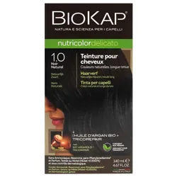 Biokap Nutricolor Delicato Teinture Permanente - Coloration : 1.0 Noir Naturel