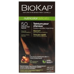 Biokap Nutricolor Delicato Teinture Permanente - Coloration : 5.0 Châtain Clair Naturel