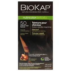 Biokap Nutricolor Delicato Teinture Permanente - Coloration : 5.0 Châtain Clair Naturel