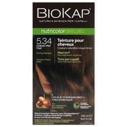 Biokap Nutricolor Delicato Teinture Permanente - Coloration : 5.34 Châtain Miel Clair