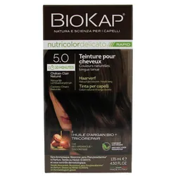Biokap Nutricolor Delicato Rapid Teinture pour Cheveux - Coloration : 5.0 Châtain Clair Naturel