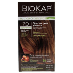 Biokap Nutricolor Delicato Rapid Teinture pour Cheveux - Coloration : 7.0 Blond Moyen Naturel