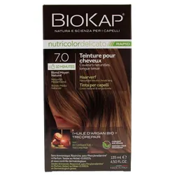 Biokap Nutricolor Delicato Rapid Teinture pour Cheveux - Coloration : 7.0 Blond Moyen Naturel