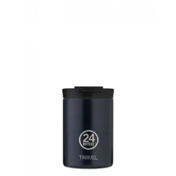 24Bottles Travel Tumbler 350 ml Bleu Acier inoxydable