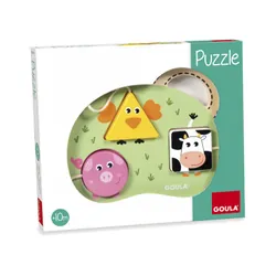 Goula 3 pces farm animals puzzle