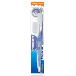 Pierrot Ref.12 brosse à dents Bleu, Transparent Adulte