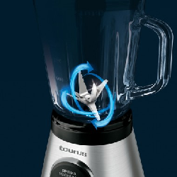 Taurus Optima Magnum 6 1,5 L Mélangeur de table 600 W Noir, Acier inoxydable