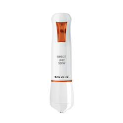 Taurus Robot Unic 500 Plus Inox Mélangeur par immersion 500 W Orange, Blanc