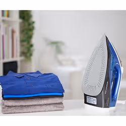 Taurus Geyser ECO 2800 Fer à repasser à sec ou à vapeur Semelle Titanium 2800 W Noir, Bleu, Blanc - Vue supplémentaire 5