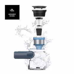 Taurus Homeland Digital Animal Flex Aspirateur-balai 2 en 1 Batterie Sec Cyclonique, HEPA Sans sac 0,5 L Bleu 2,2 Ah - Vue supplémentaire 7