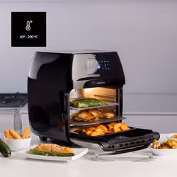 Taurus 973981000 friteuse Unique 12 L Autonome 1300 W Friteuse d’air chaud Noir - Vue supplémentaire 4