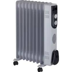 JATA R109 Intérieure Gris 2000 W Chauffage électrique à bain d’huile