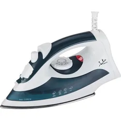 JATA PL120 fer à repasser Fer à vapeur Semelle en acier inoxydable 2200 W Bleu, Blanc