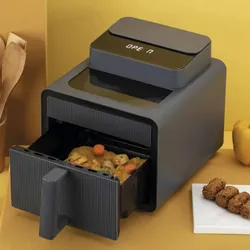 JATA JEFR1270 friteuse Unique 7 L Autonome 1600 W Friteuse d’air chaud Noir