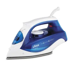 Ufesa PV1500C Fer à repasser à sec ou à vapeur Semelle en céramique 2200 W Bleu, Blanc