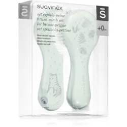 Suavinex Tigers Brush-comb Set Green 1 pcs