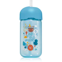Suavinex Forest Straw Trainer Cup 18 m+ Blue 340 ml