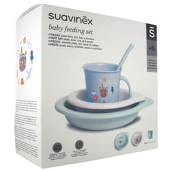 Suavinex Coffret Repas 6 Mois et + - Modèle : Bleu