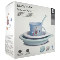 Suavinex Coffret Repas 6 Mois et + - Modèle : Bleu