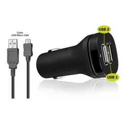 Ksix B0500CRU chargeur d'appareils mobiles Universel Noir Allume-cigare Auto