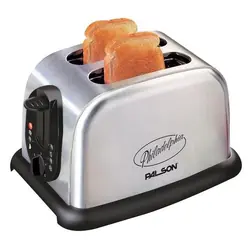 Palson 30410 grille-pain 2 part(s) Noir, Acier inoxydable