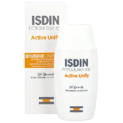 Crème solaire visage dépigmentante SPF50+ 50ml Active Unify FotoUltra 100 Isdin