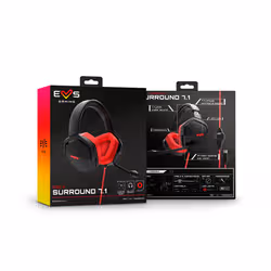 Energy Sistem ESG 4 Surround 7.1 Casque Avec fil Arceau Jouer USB Type-A Noir, Rouge - Vue supplémentaire 7