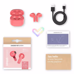 Energy Sistem StreetMusic Casque True Wireless Stereo (TWS) Ecouteurs Appels/Musique USB Type-C Bluetooth Rose - Vue supplémentaire 7