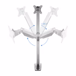 TooQ DB3032TNR-S support d'écran plat pour bureau 81,3 cm (32") Argent - Vue supplémentaire 5