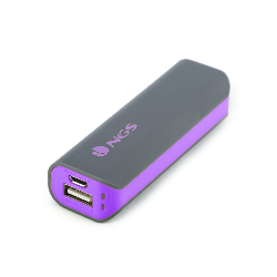 NGS PowerPump 2200 Grape Lithium-Ion (Li-Ion) 2200 mAh Gris, Violet