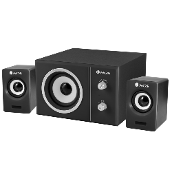 NGS Sugar set d'enceintes 2.1 canaux 20 W Noir