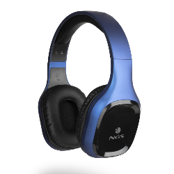 NGS Artica Sloth Casque Avec fil &sans fil Arceau Appels/Musique Bluetooth Noir, Bleu