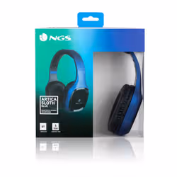 NGS Artica Sloth Casque Avec fil &sans fil Arceau Appels/Musique Bluetooth Noir, Bleu - Vue supplémentaire 5