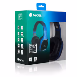 NGS Artica Sloth Casque Avec fil &sans fil Arceau Appels/Musique Bluetooth Noir, Bleu - Vue supplémentaire 6