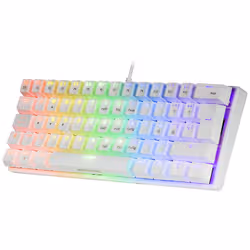 Mars Gaming MK60 clavier USB AZERTY Français Blanc - Vue supplémentaire 2