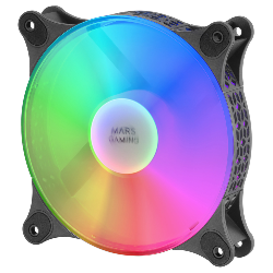 Mars Gaming MFDUO système de refroidissement d’ordinateur Boitier PC Ventilateur 12 cm Noir