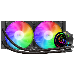 Mars Gaming MLONE240 système de refroidissement d’ordinateur Processeur Kit de refroidissement du liquide 12 cm Noir