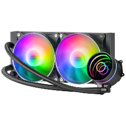 Mars Gaming MLONE240 système de refroidissement d’ordinateur Processeur Kit de refroidissement du liquide 12 cm Noir