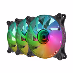 Mars Gaming MF3DKIT système de refroidissement d’ordinateur Boitier PC Ventilateur 12 cm Noir 3 pièce(s) - Vue supplémentaire 4