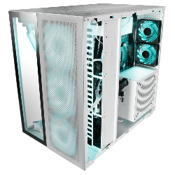 Mars Gaming MCNOVA unité centrale Tower Aluminium, Noir