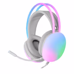 Mars Gaming MHGLOW écouteur/casque Avec fil Arceau Jouer USB Type-A Blanc - Vue supplémentaire 3