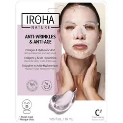 Iroha Nature Masque Anti-Rides et Anti-Âge Visage et Cou 30 ml
