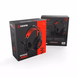 Ozone OZRAGEX60 écouteur/casque Avec fil Arceau Jouer Noir, Rouge - Vue supplémentaire 11