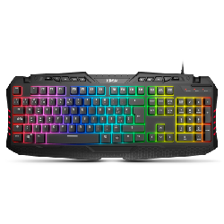 Krom Kritic clavier Souris incluse USB QWERTY Noir