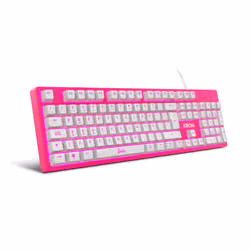 Krom 3 IN 1 GAMING COMBO clavier Souris incluse USB QWERTY Rose, Blanc - Vue supplémentaire 12