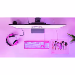 Krom 3 IN 1 GAMING COMBO clavier Souris incluse USB QWERTY Rose, Blanc - Vue supplémentaire 17