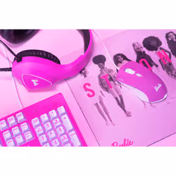 Krom 3 IN 1 GAMING COMBO clavier Souris incluse USB QWERTY Rose, Blanc - Vue supplémentaire 23