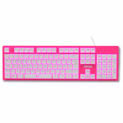 Krom 3 IN 1 GAMING COMBO clavier Souris incluse USB QWERTY Rose, Blanc - Vue supplémentaire 4