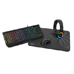 Krom Kenya clavier Souris incluse USB Noir